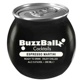 Enjoy a 200ml Buzzballz Espresso Martini, ready to drink with 13.5% alcohol by volume—a perfect pick for instant caffeinated indulgence.